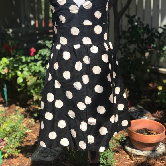 LOFT Abstract Polka Dot Fit and Flare - Picture 4 of 6